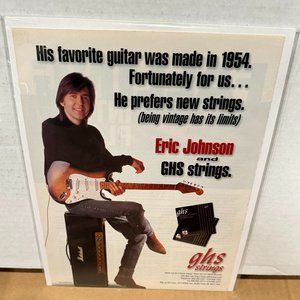 Eric Johnson - GHS Strings - 1997 Print Advertisement